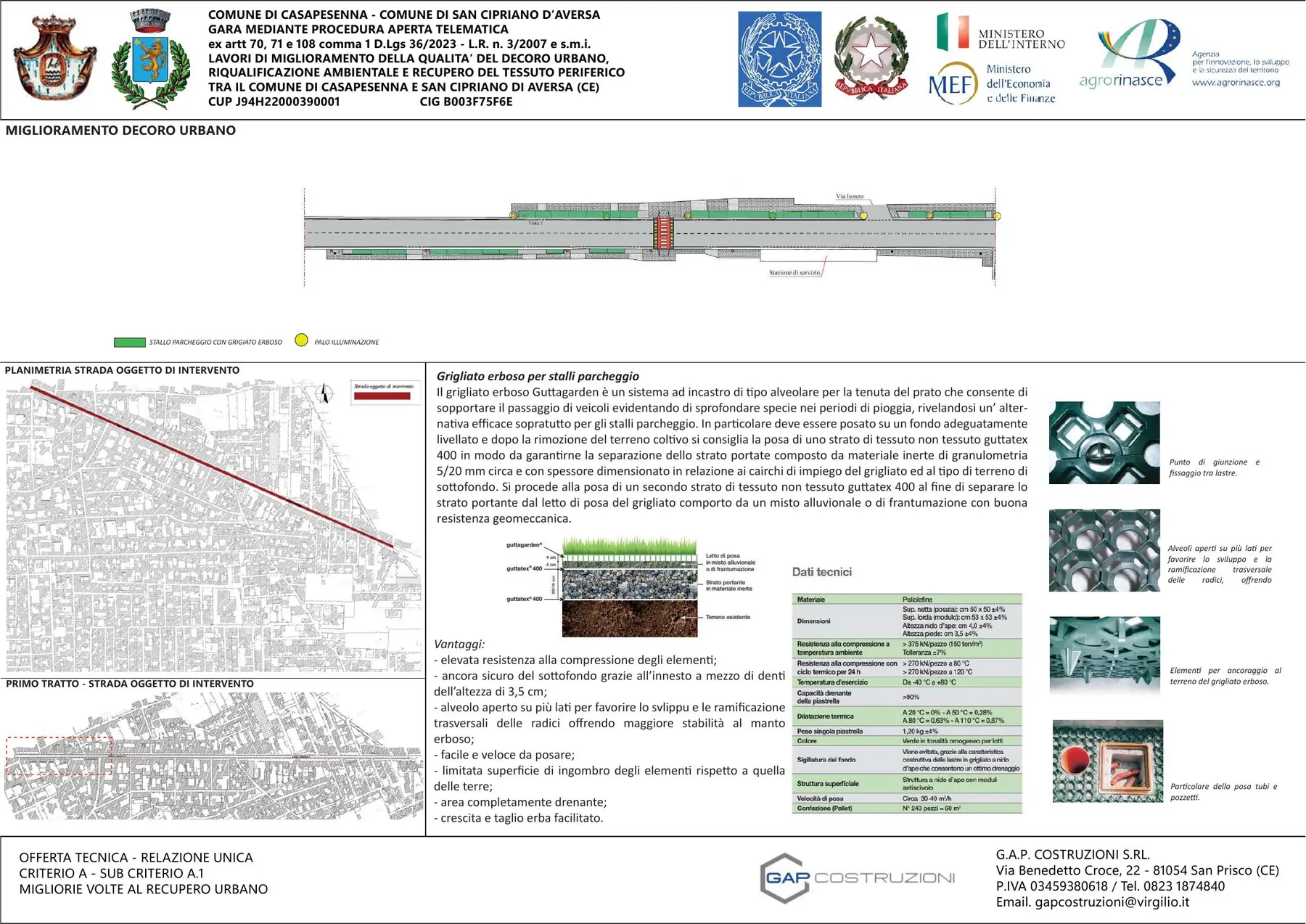 Elaborato tecnico per il miglioramento del decoro urbano