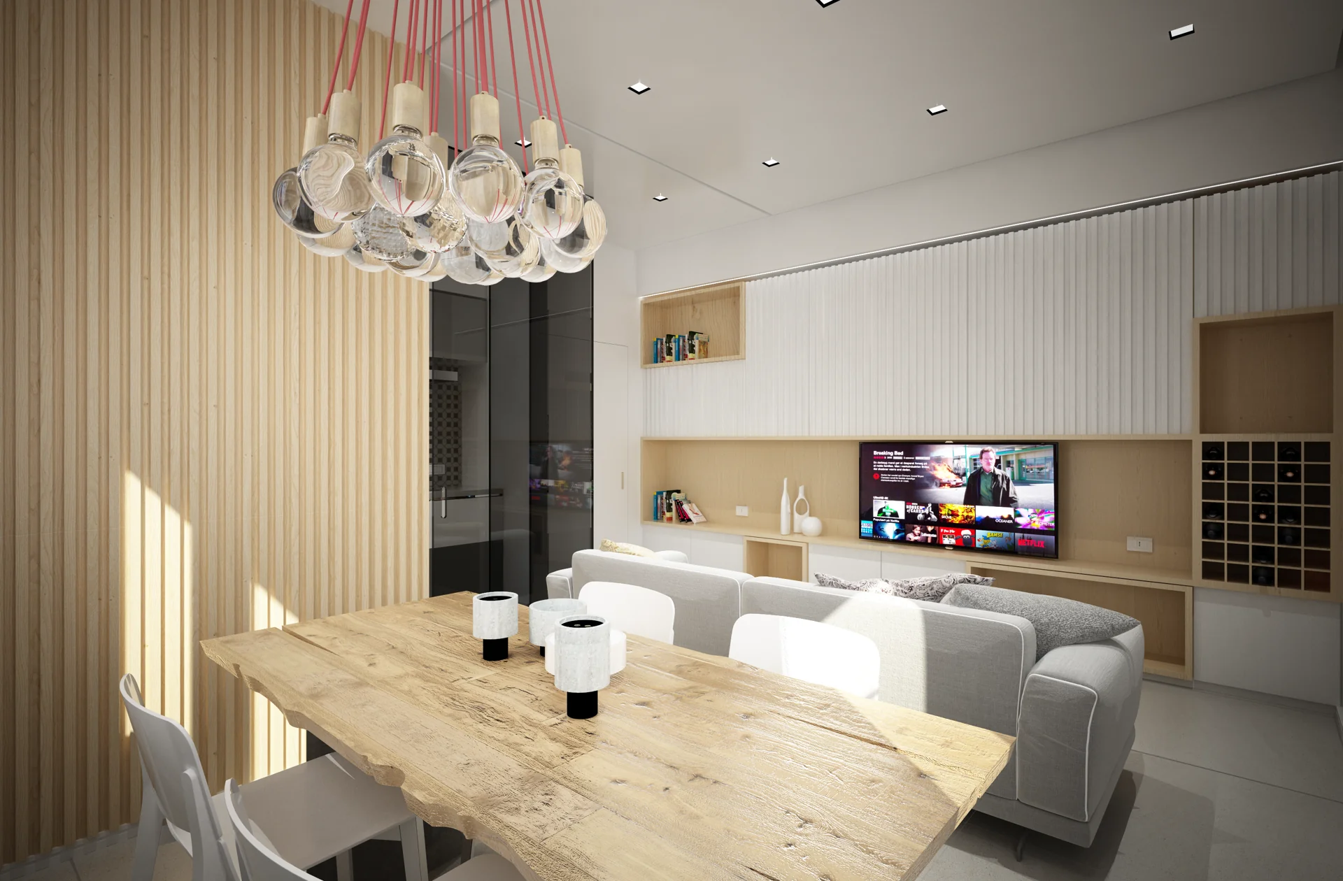 Casa G · Pranzo e rivestimenti verticali