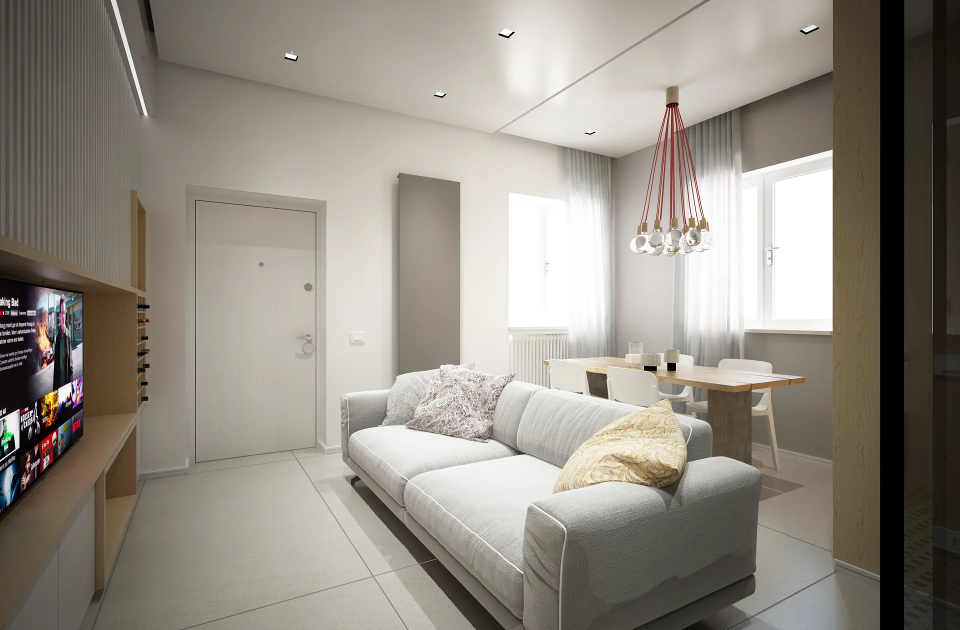 Casa G · Il living verso la finestra