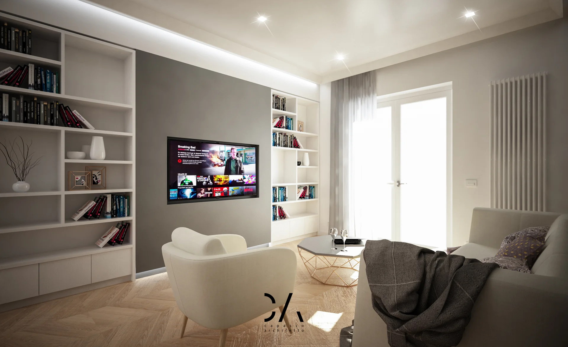 Render della zona conversazione