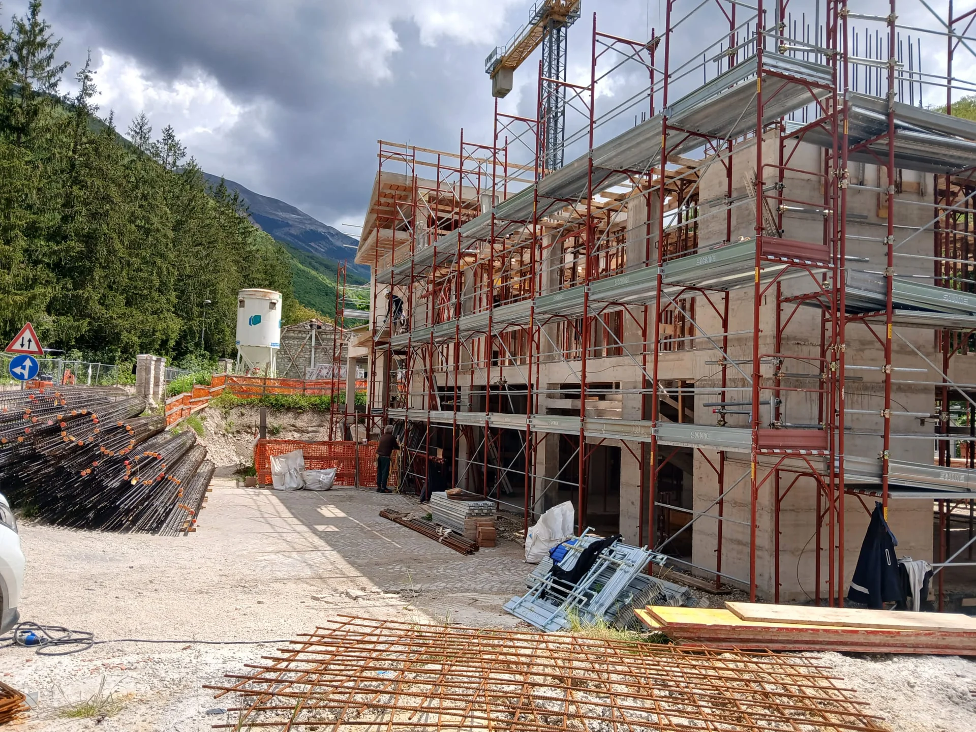 Cantiere di Ussita: strutture e lavorazioni