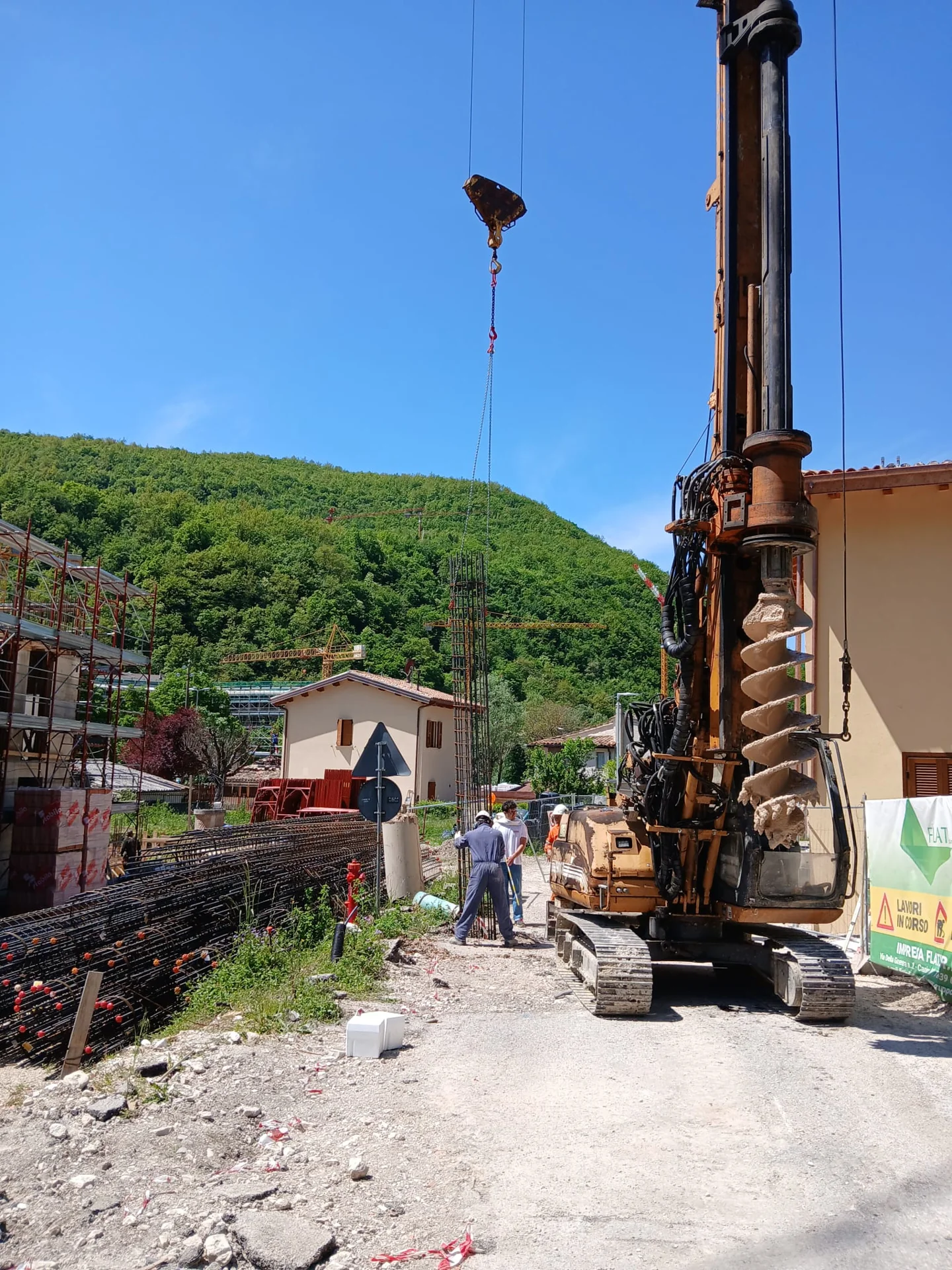 Cantiere di Ussita: strutture e lavorazioni