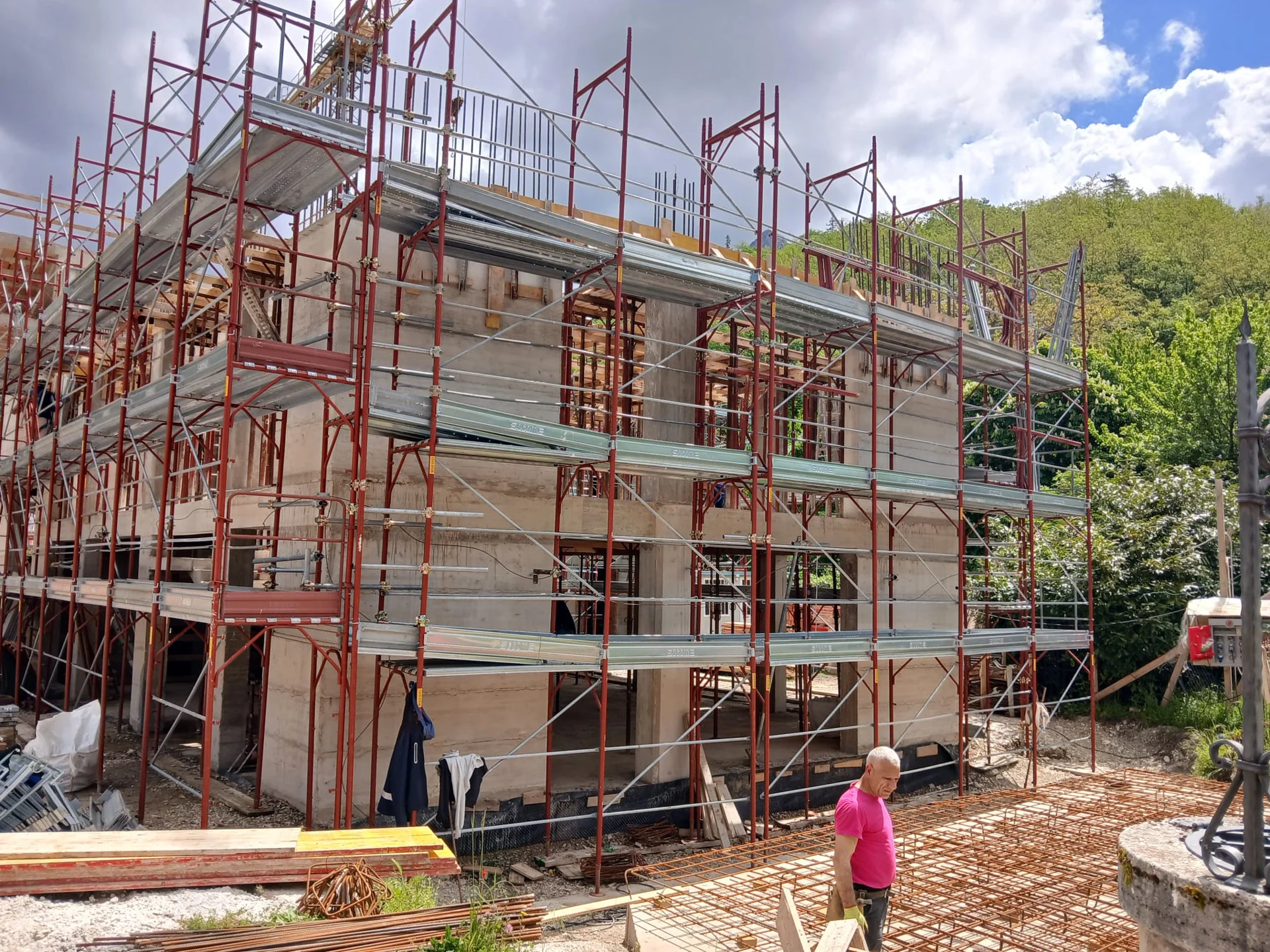 Cantiere di Ussita: strutture e lavorazioni