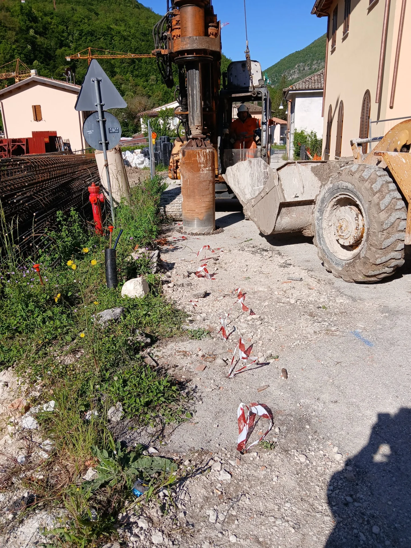 Cantiere di Ussita: strutture e lavorazioni