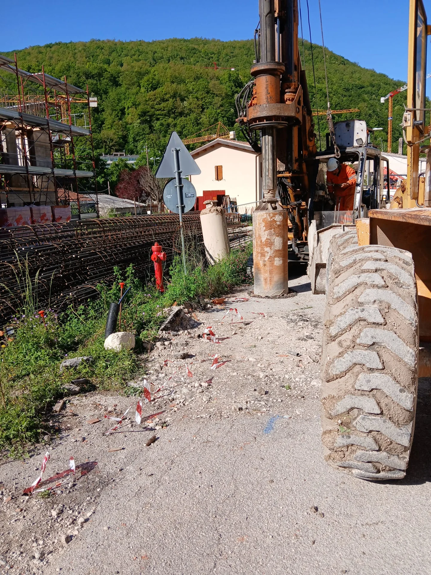 Cantiere di Ussita: strutture e lavorazioni