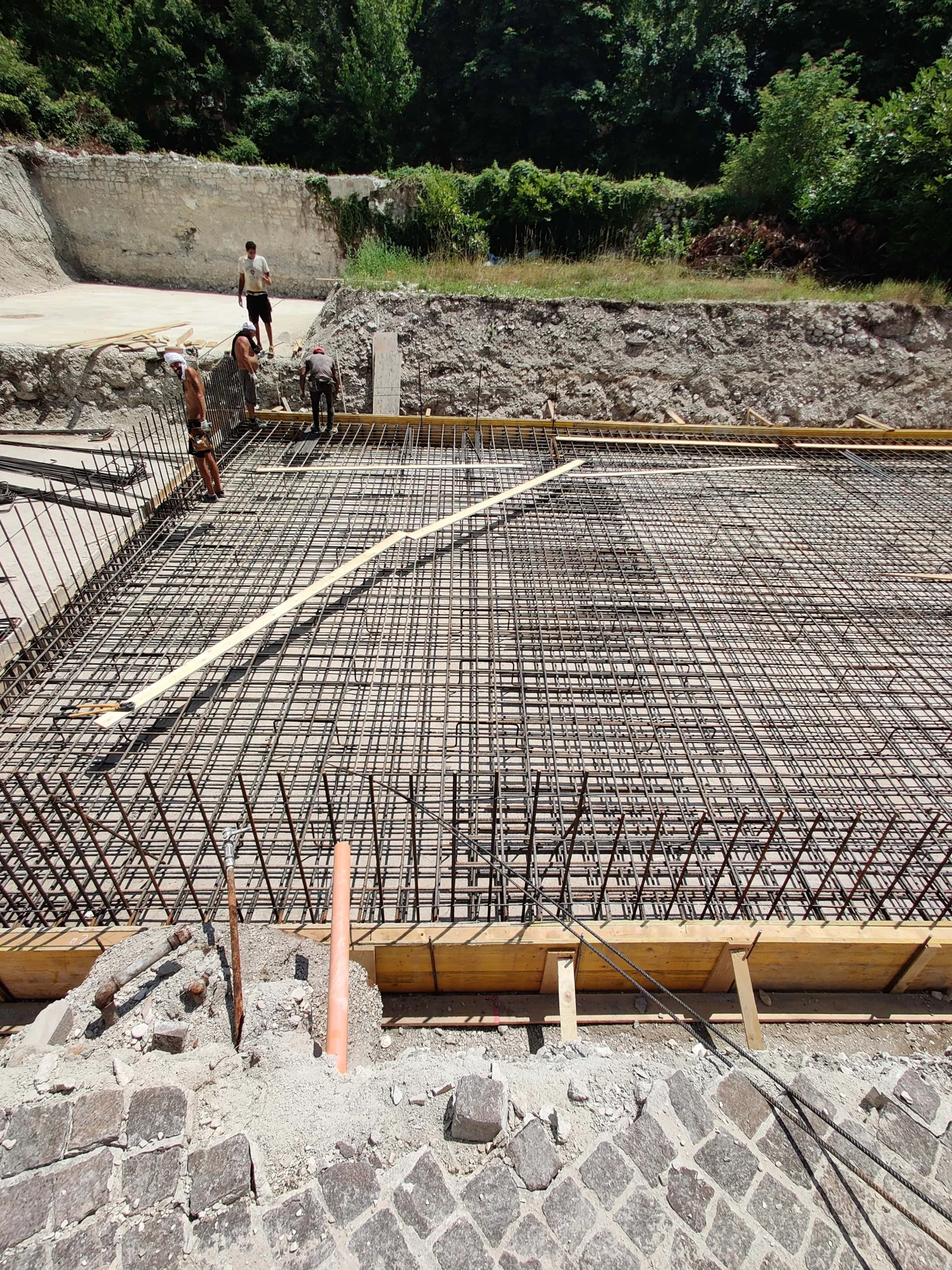 Cantiere di Ussita: strutture e lavorazioni