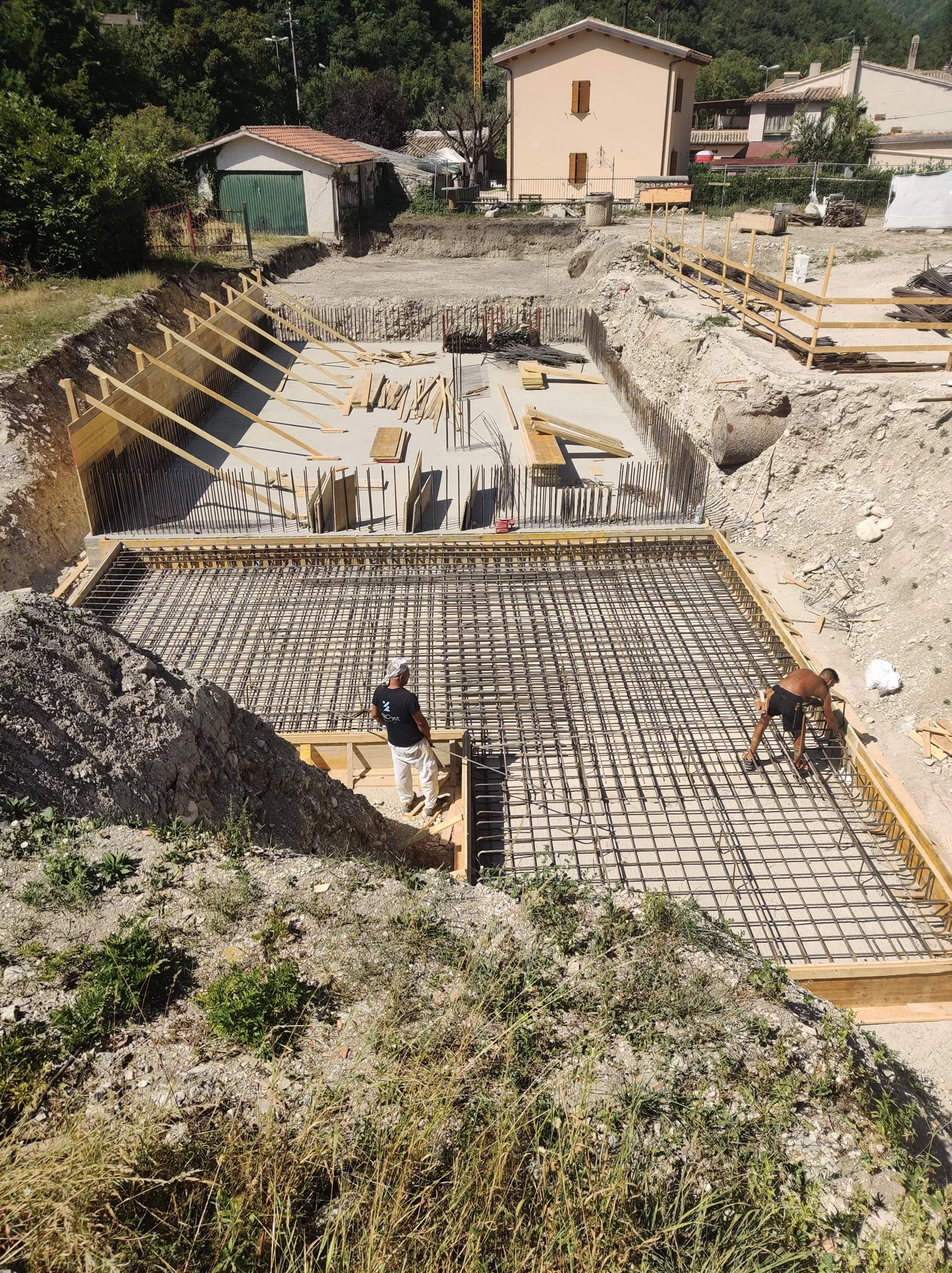 Cantiere di Ussita: strutture e lavorazioni