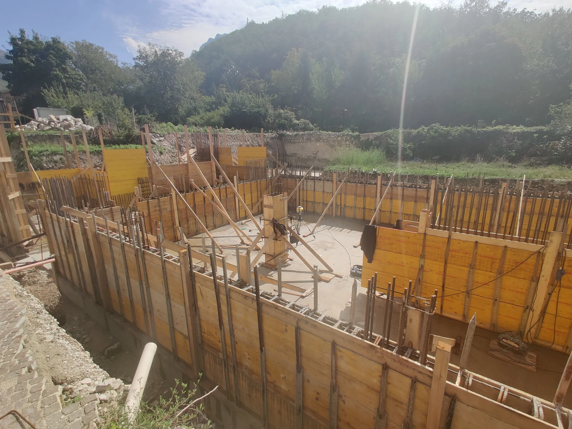 Cantiere di Ussita: strutture e lavorazioni