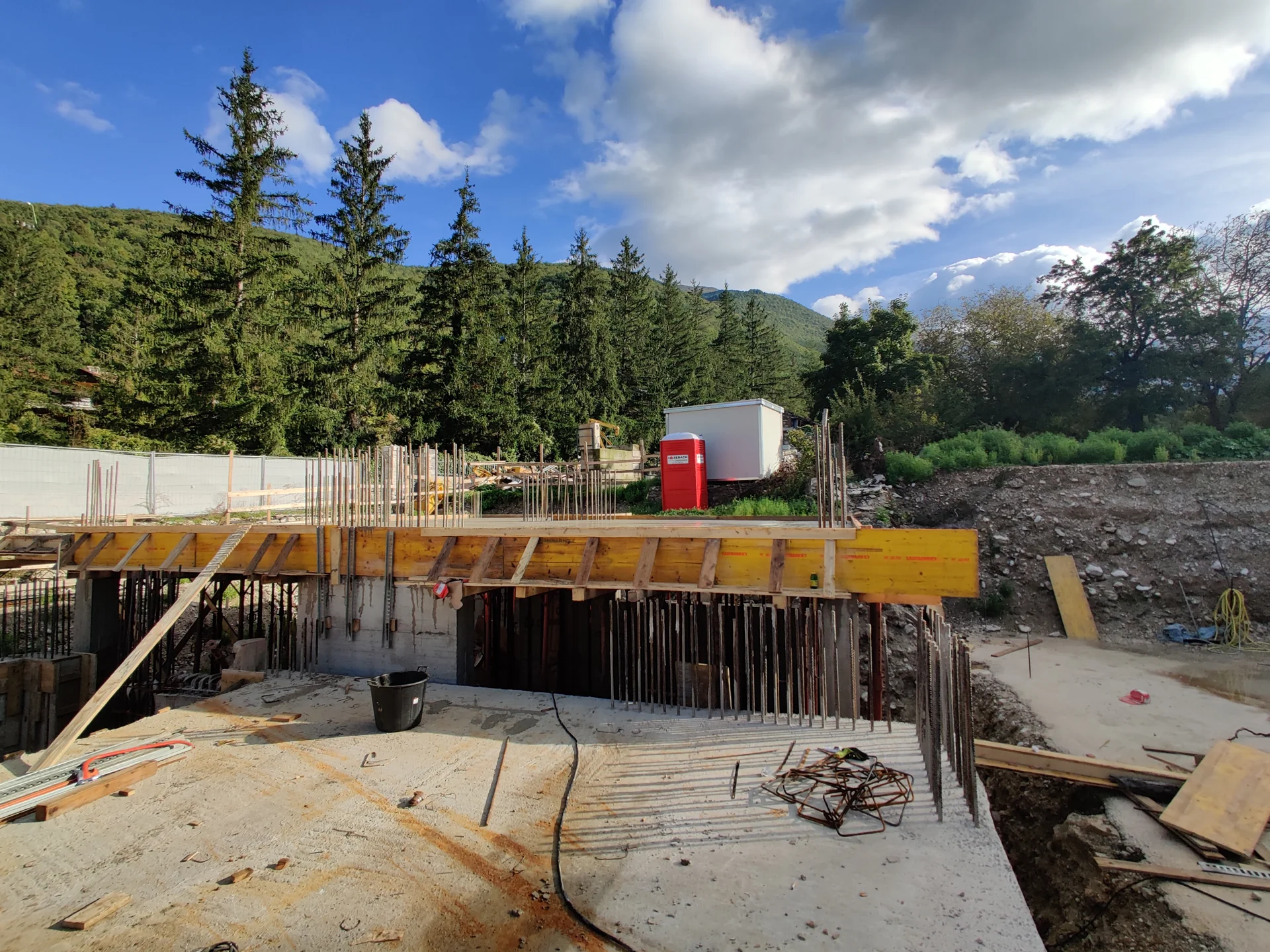 Cantiere di Ussita: strutture e lavorazioni
