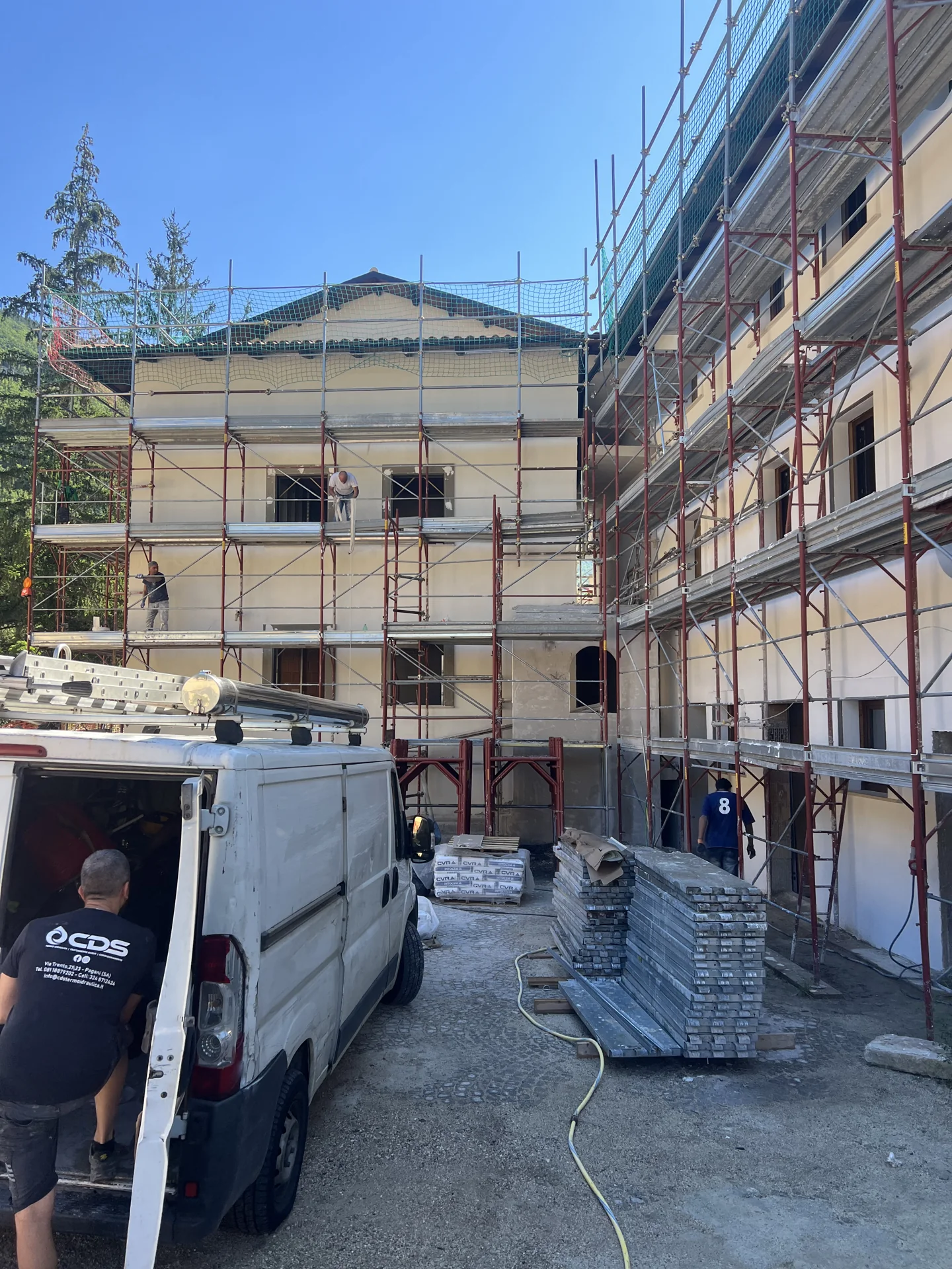 Cantiere di Ussita: strutture e lavorazioni